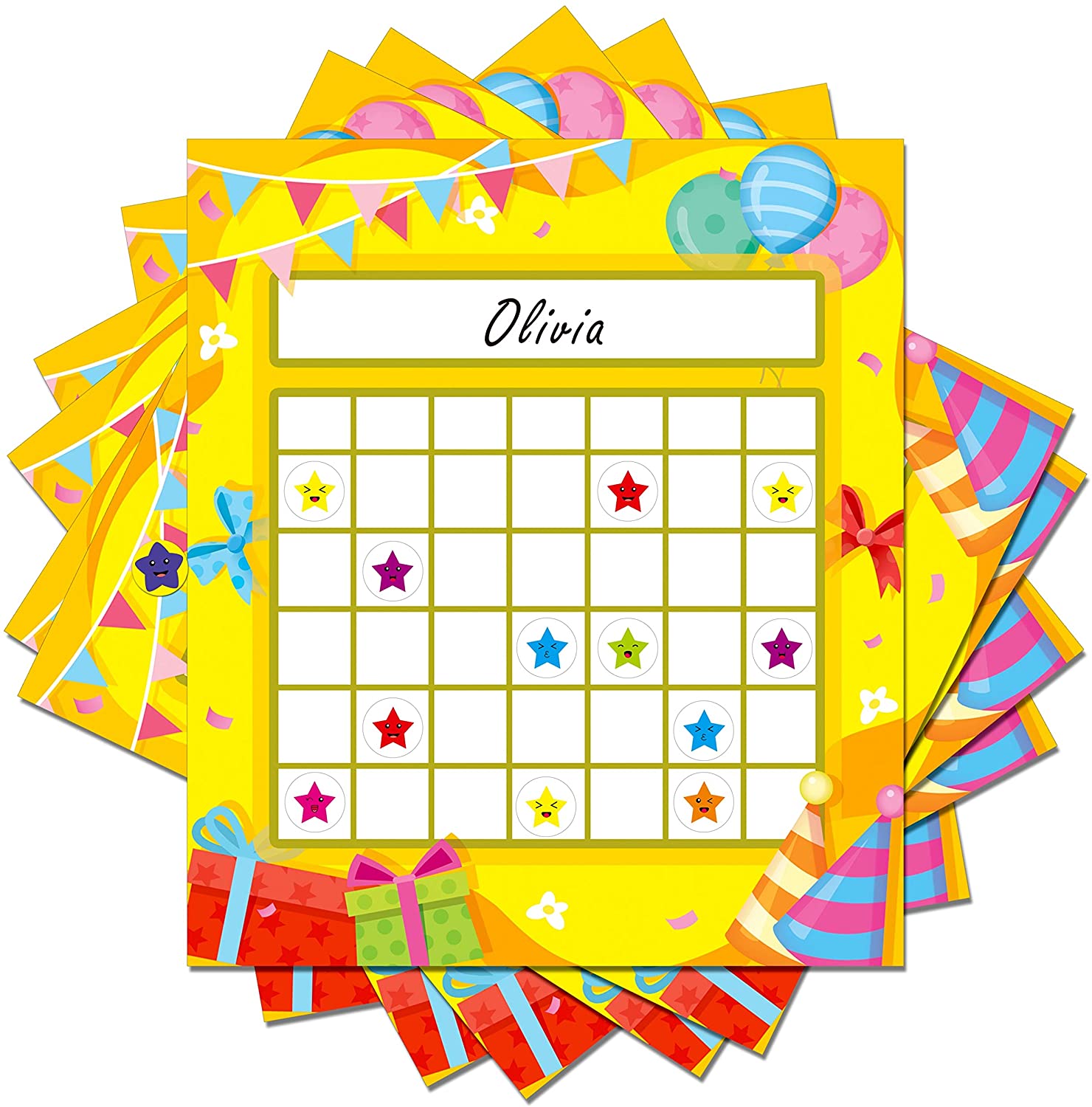 66 Pack Classroom Incentive Chart in 2 Designs with 2024 Star Stickers